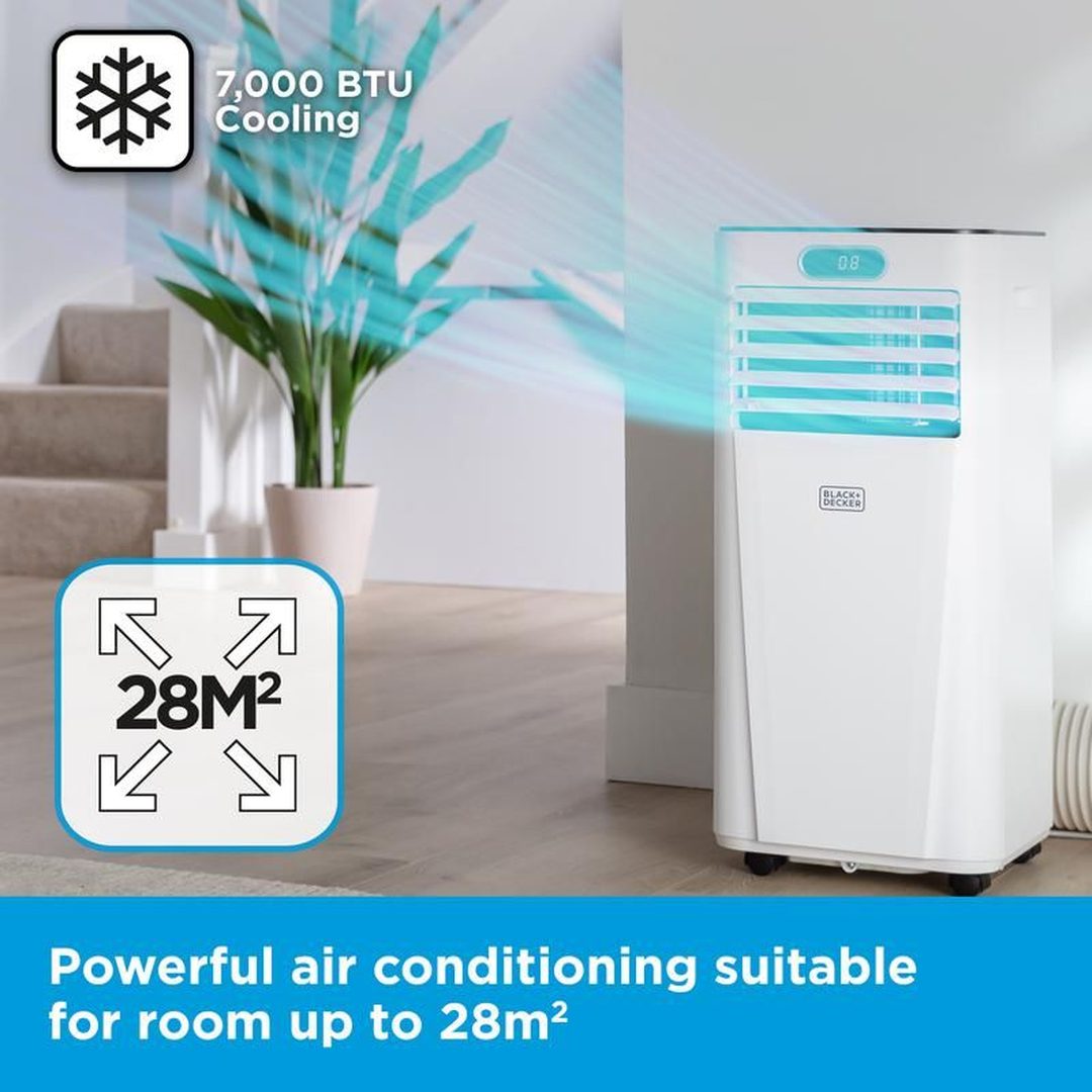 Black & Decker 7000BTU Smart Air Conditioner | BXAC40024GB Black and Decker Air Conditioner Euronics Ireland