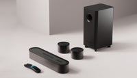 Majority Bowfell Halo 5.1 Dolby Audio Soundbar System, Black - official product image