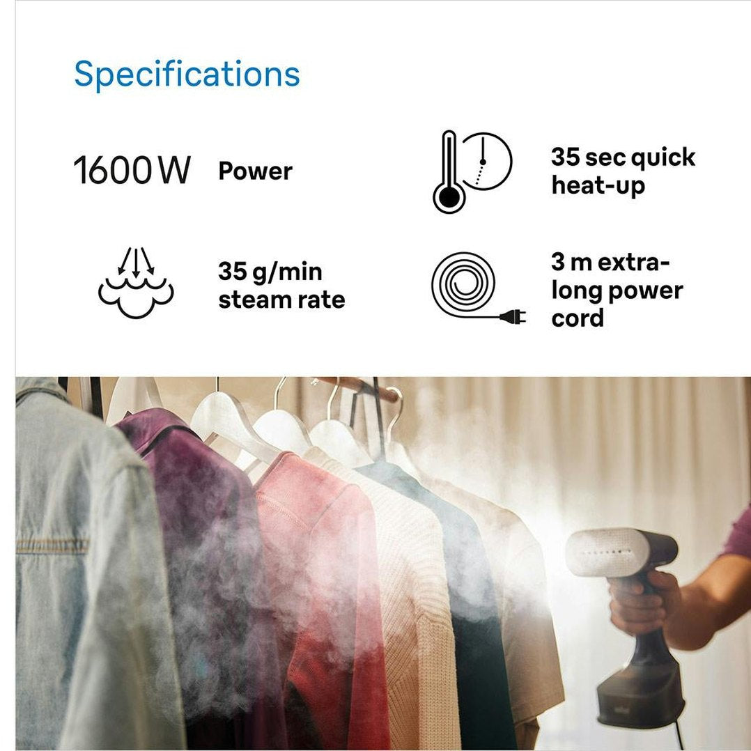 Braun QuickStyle 7 Garment Steamer Black/Copper | GS7077BK