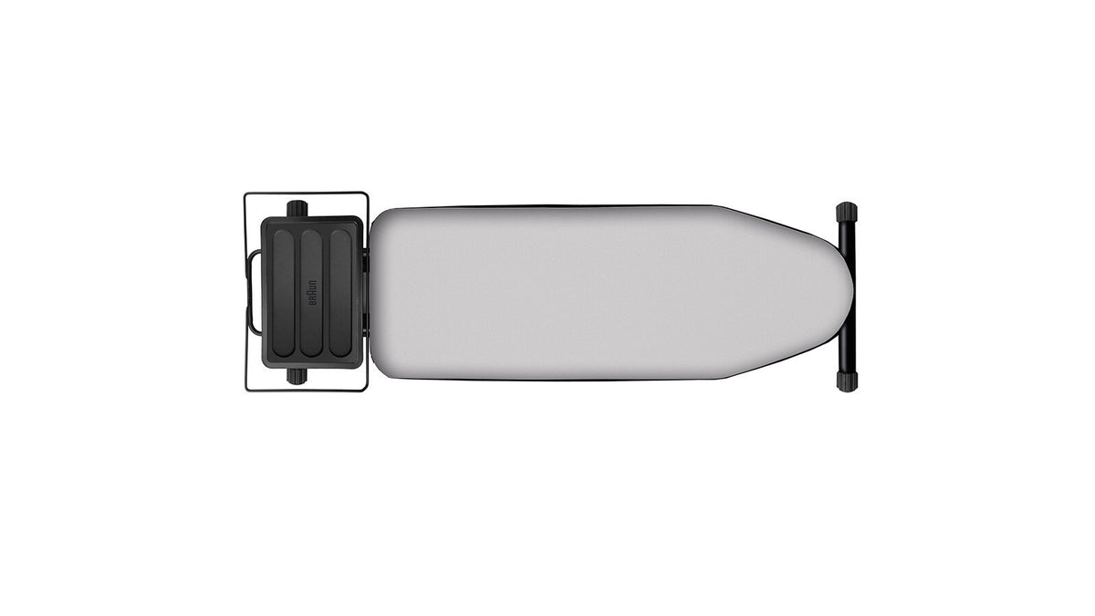 Braun CareStyle Ironing Board - Black - top view with steam generator rest
