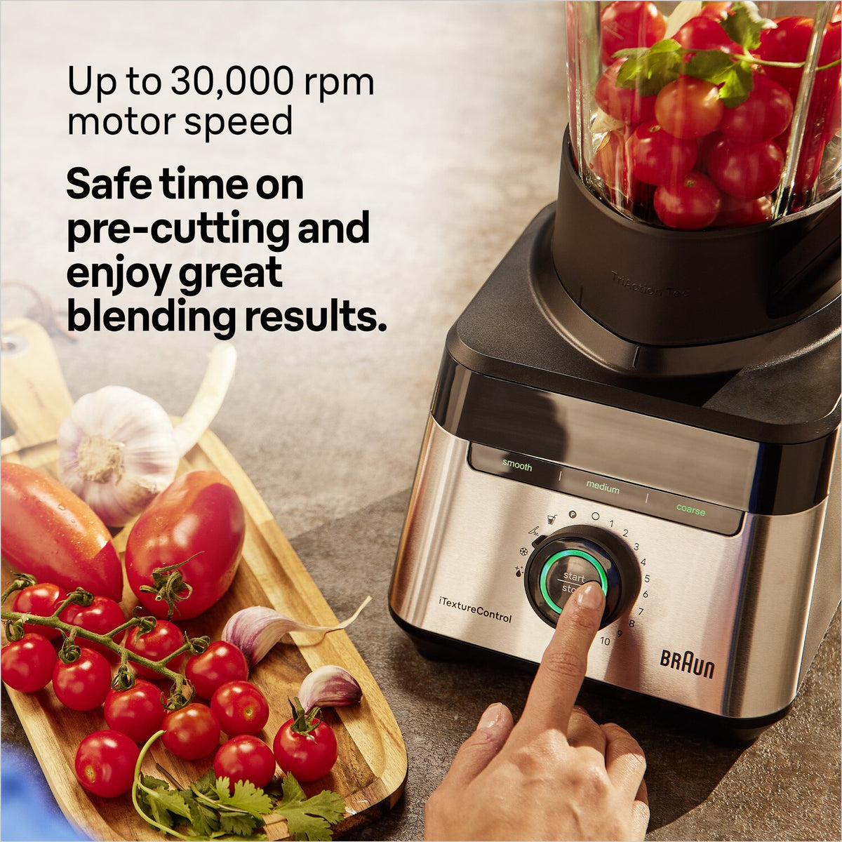 Braun PowerBlend 7 Jug Blender - Black - 30,000 rpm motor speed