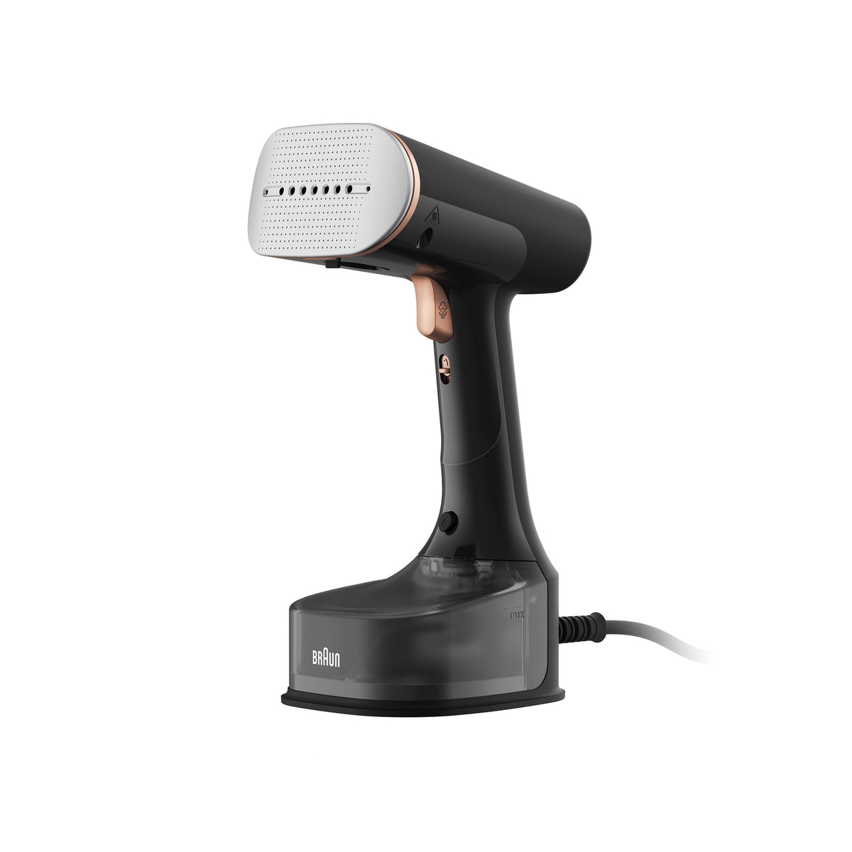 Braun QuickStyle 7 Garment Steamer - Black/Copper - front view