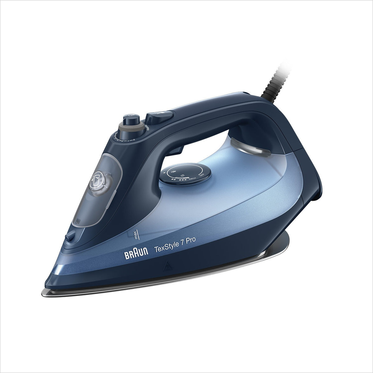 Braun TexStyle 7 Pro Steam Iron - Blue - side view