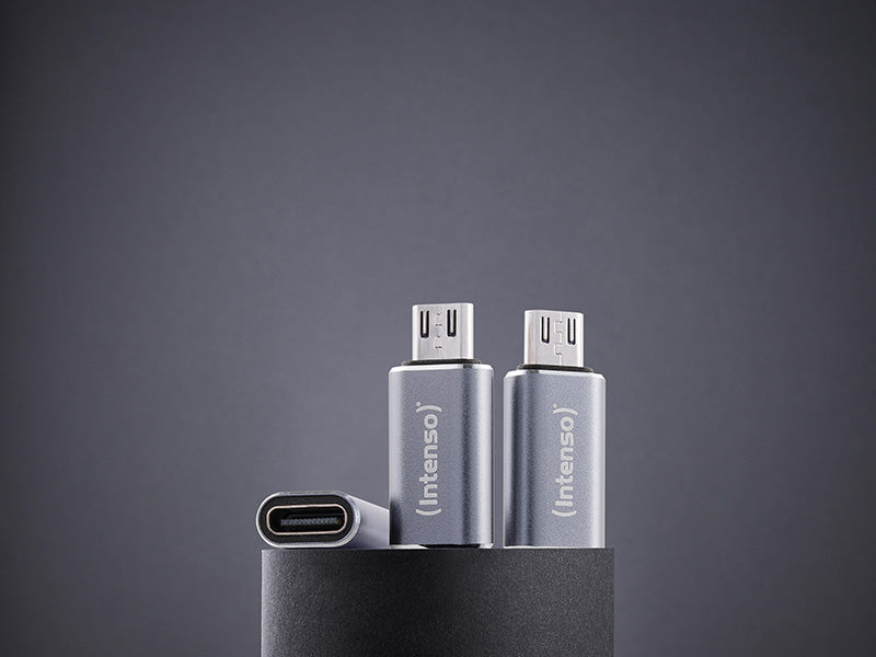 Intenso C480M USB-C to microUSB Adapter, 3 Pack - Grey - view 4