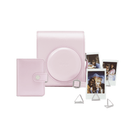 FUJIFILM instax mini 13 Accessory Kit Candy Pink - case and photo album; camera shown for illustration and sold separately
