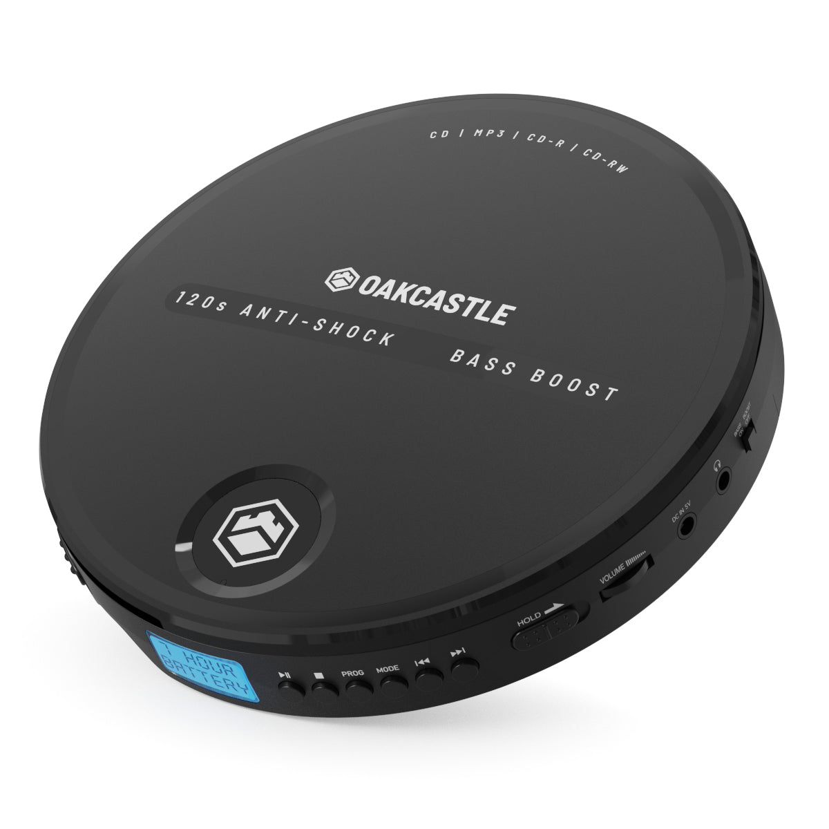 Oakcastle CD10 Portable CD Player, Black - official product image