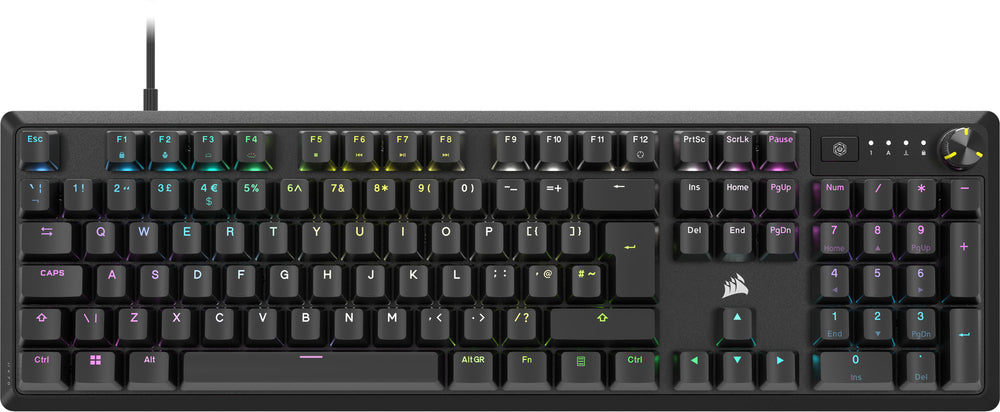 Corsair K70 Core RGB Mechanical Gaming Keyboard, UK Layout | Euronics