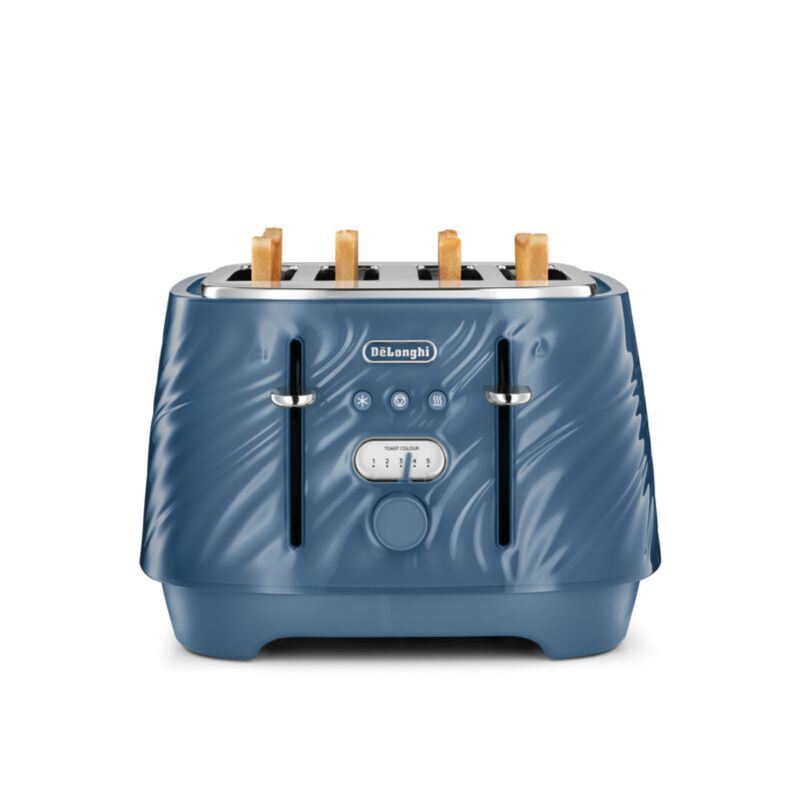 De’Longhi Ballerina Seta 4-Slice Toaster – Silk Blue – view 2