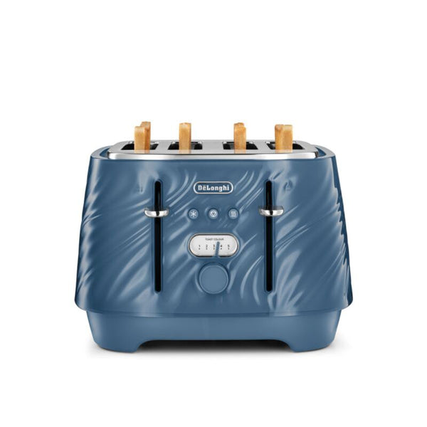 De’Longhi Ballerina Seta 4-Slice Toaster – Silk Blue | CTDS4003.BL