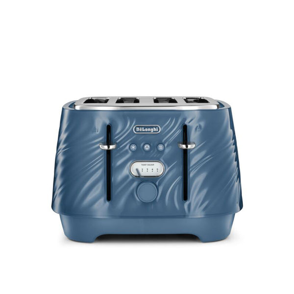 De’Longhi Ballerina Seta 4-Slice Toaster – Silk Blue