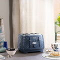 De’Longhi Ballerina Seta 4-Slice Toaster – Silk Blue | CTDS4003.BL