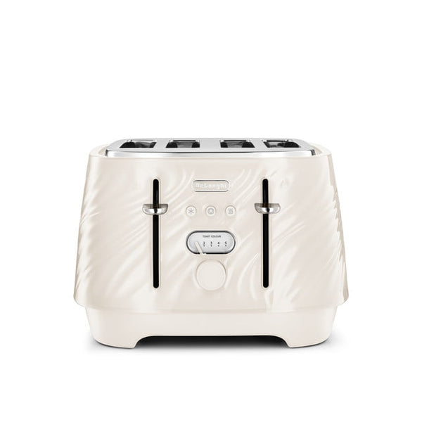 De’Longhi Ballerina Seta 4-Slice Toaster – Cream | CTDS4003.CR