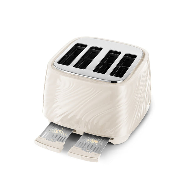 De’Longhi Ballerina Seta 4-Slice Toaster – Cream | CTDS4003.CR