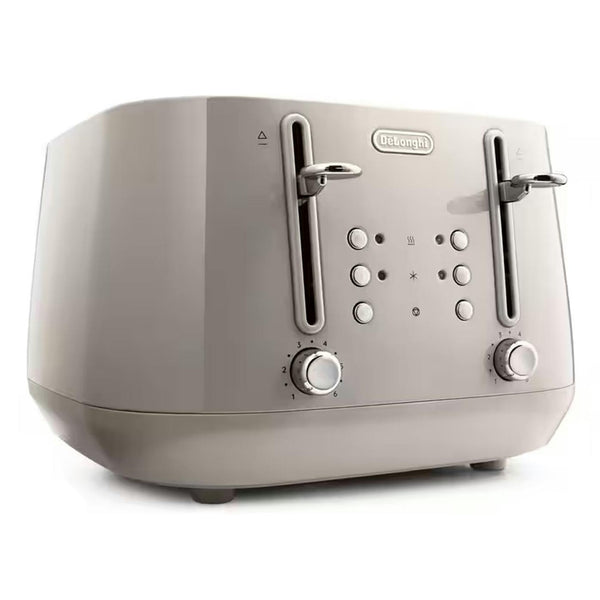 De’Longhi Eclettica 4-Slice Toaster – Beige | CTY4003.BG