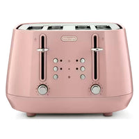 De’Longhi Eclettica 4-Slice Toaster –  Pink | CTY4003.PK