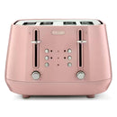 De’Longhi Eclettica 4-Slice Toaster –  Pink | CTY4003.PK