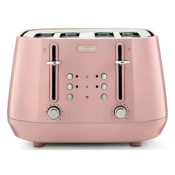De’Longhi Eclettica 4-Slice Toaster –  Pink | CTY4003.PK