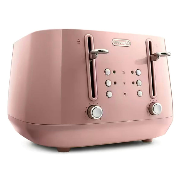 De’Longhi Eclettica 4-Slice Toaster –  Pink | CTY4003.PK