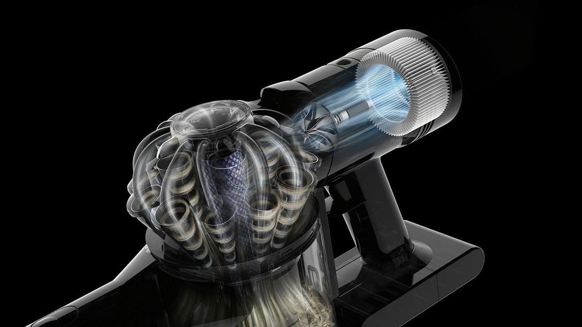 Dyson Car+Boat Handheld Vacuum Cleaner - Silver - cyclone cutaway