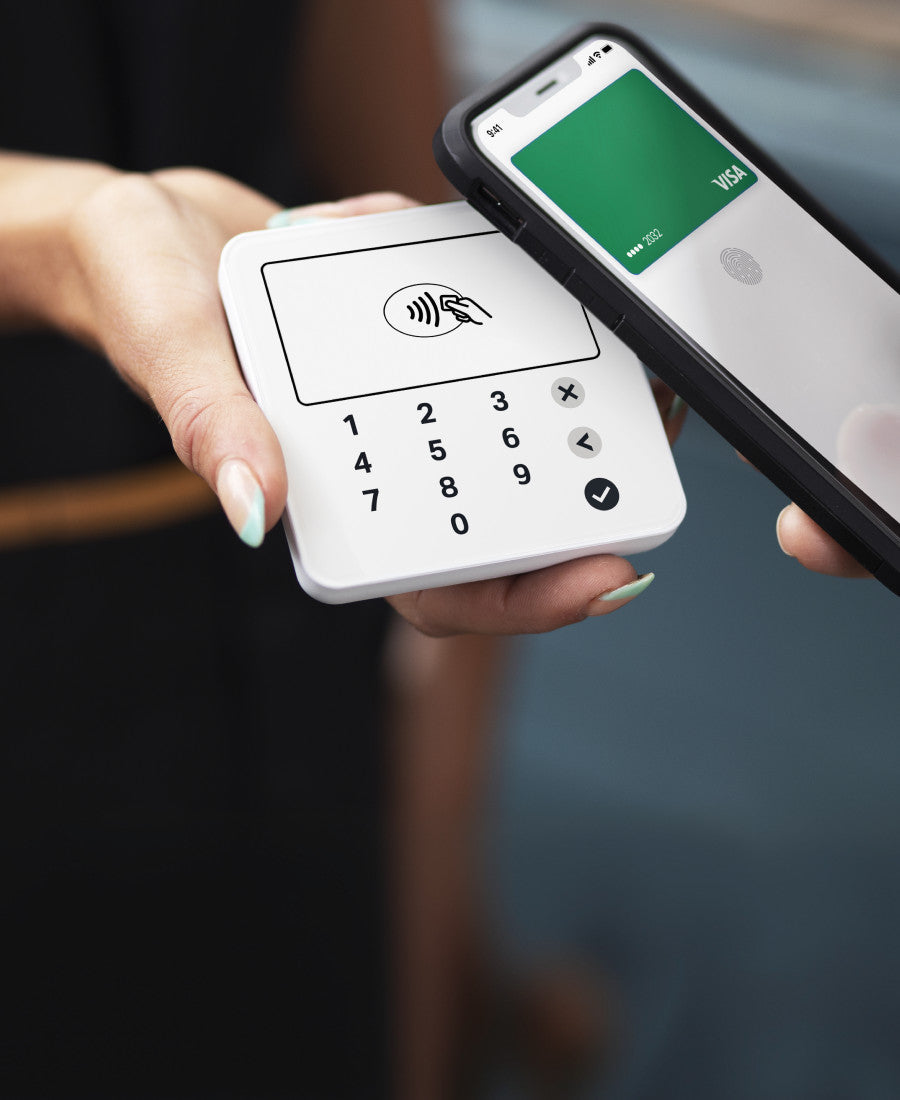 SumUp Solo Lite Card Reader Bundle with Charging Station - paired with a phone