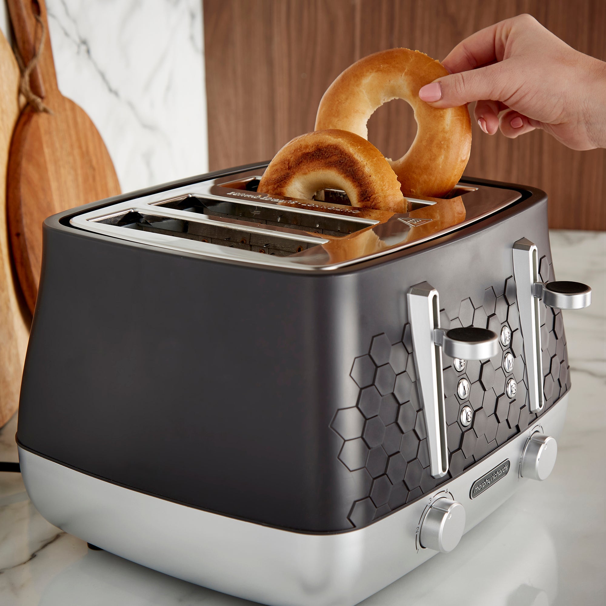 Morphy Richards Cassini Toaster 4-Slice Moonless Night product image