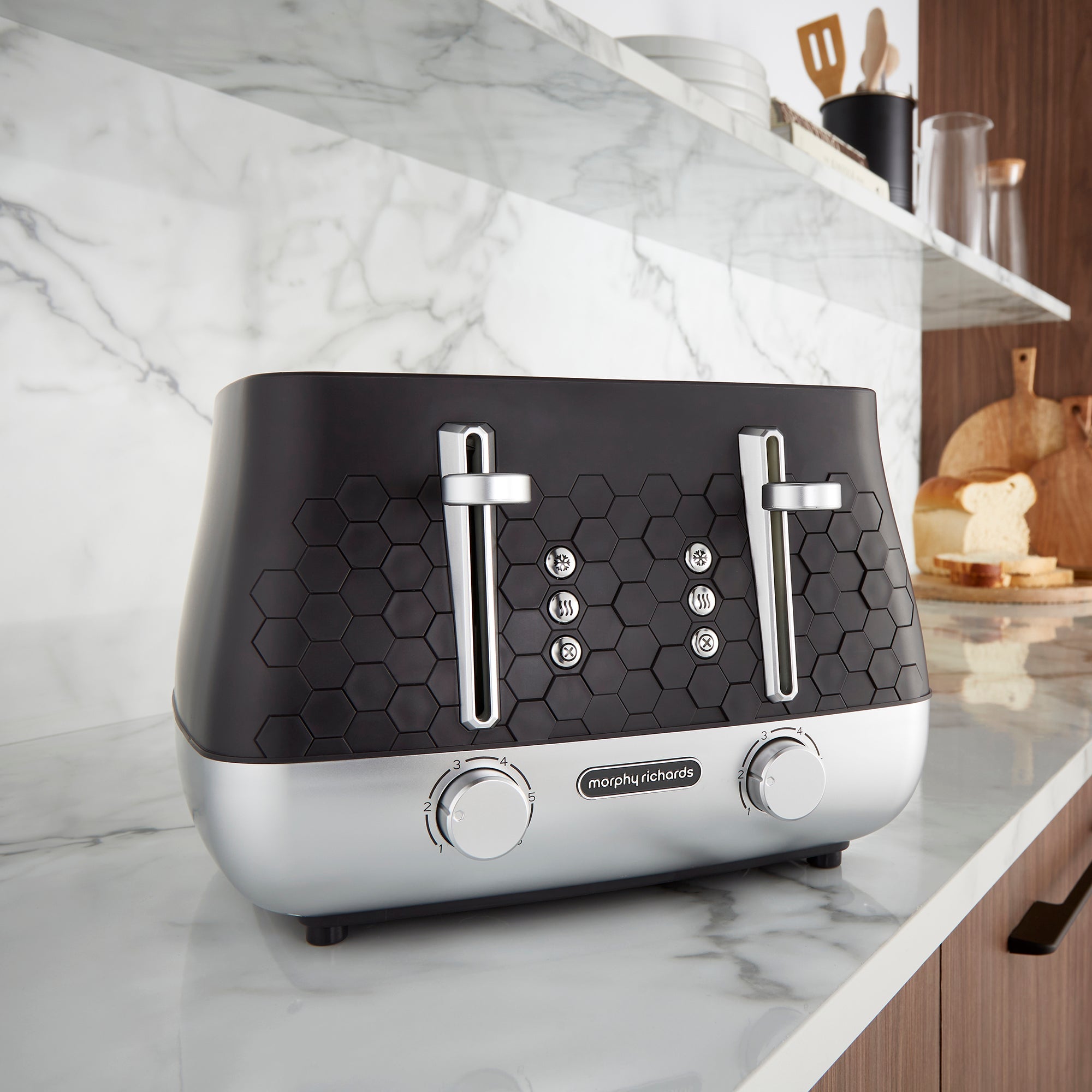Morphy Richards Cassini Toaster 4-Slice Moonless Night product image