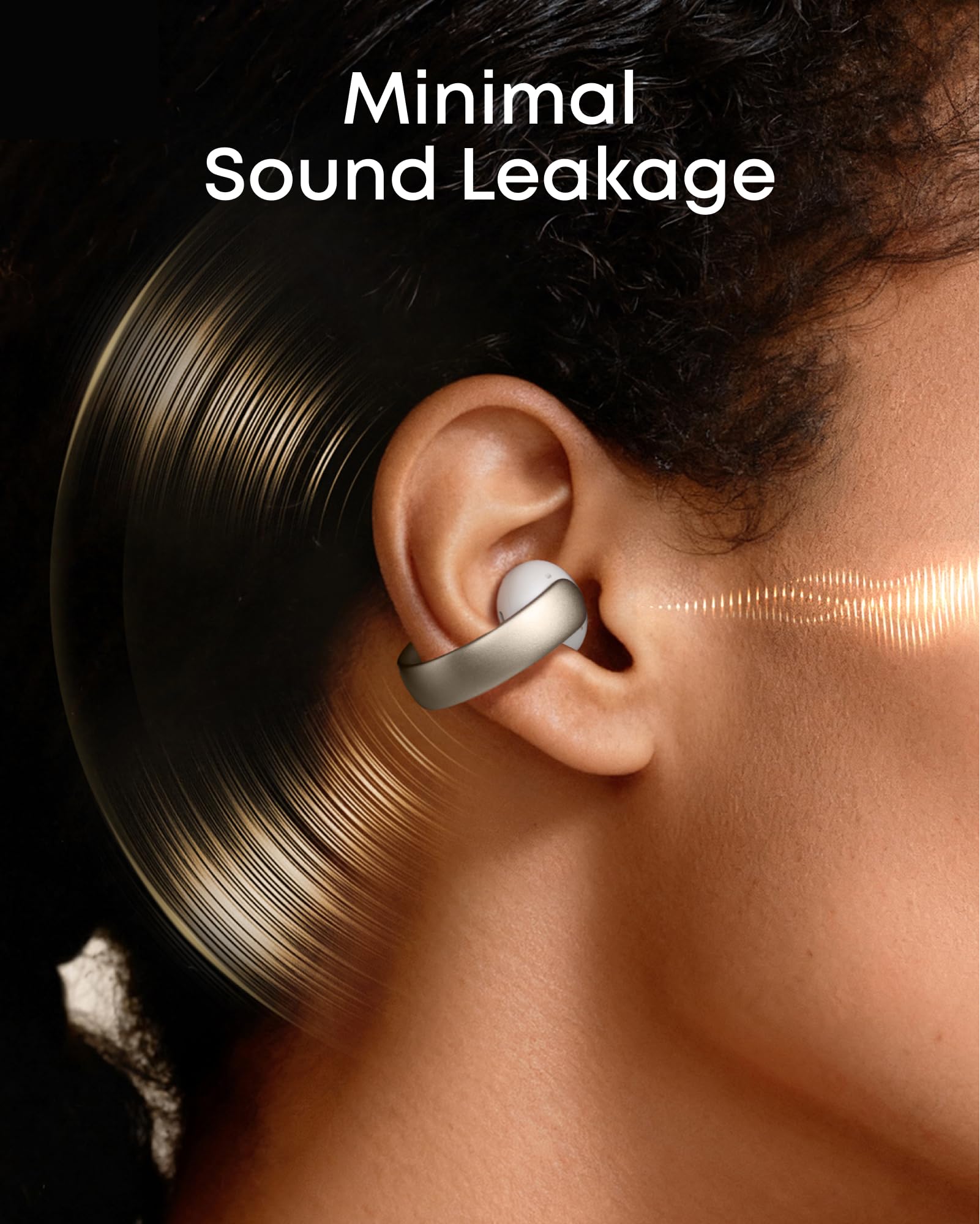 soundcore AeroClip Open-Ear Earbuds, Black - official product image