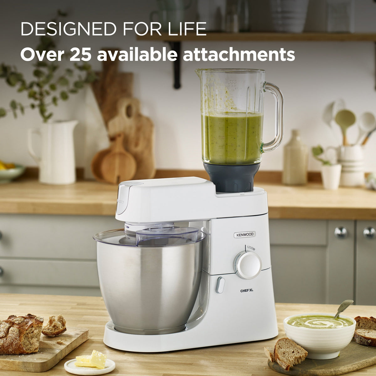 Kenwood Chef XL Stand Mixer — White – view 4
