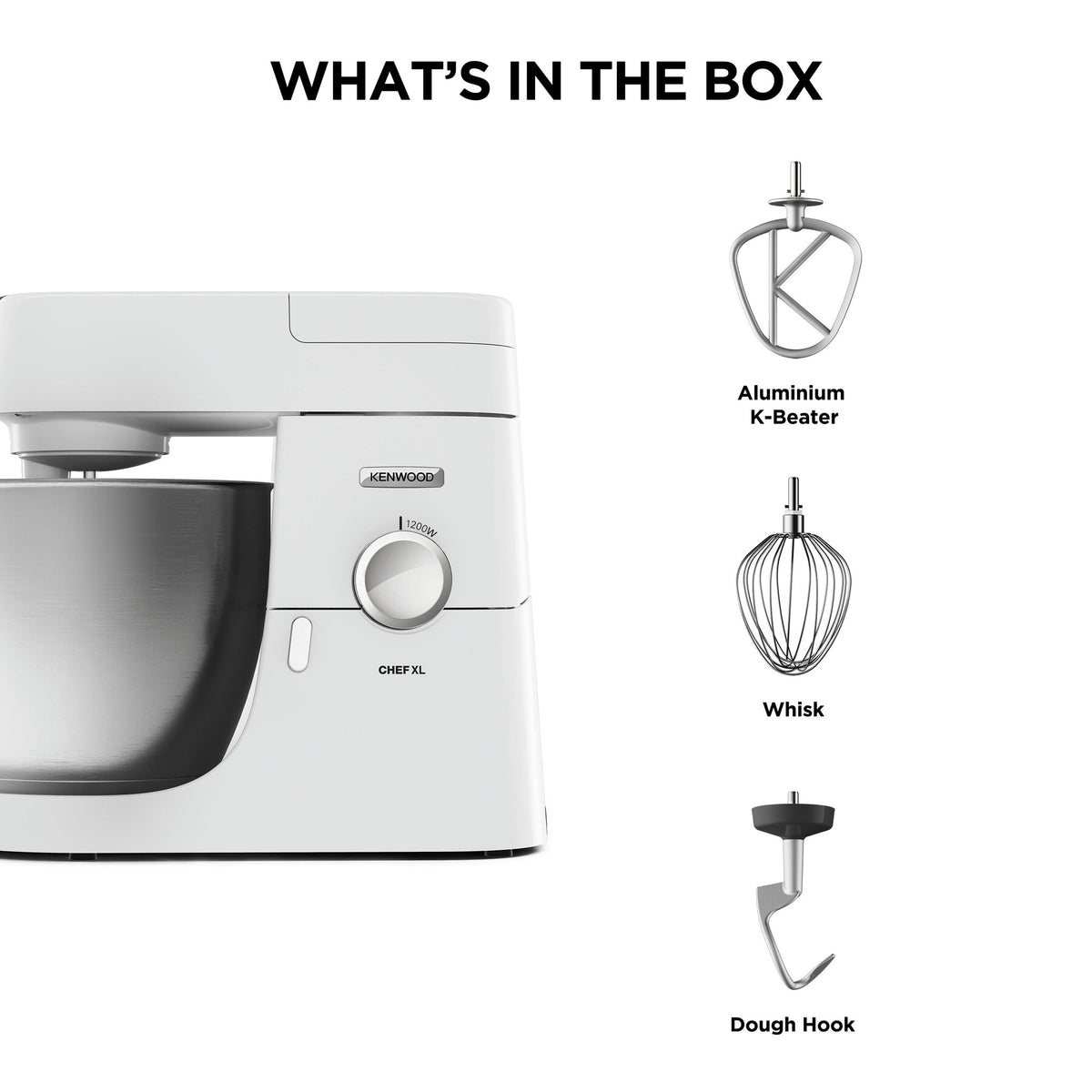 Kenwood Chef XL Stand Mixer — White – view 6