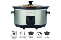 Morphy Richards 6.5L Stainless Steel Slow Cooker
