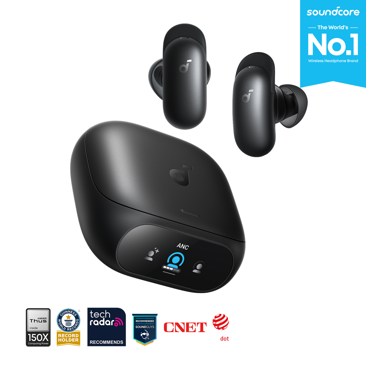 soundcore Liberty 5 Pro ANC Earbuds, Black - official product image