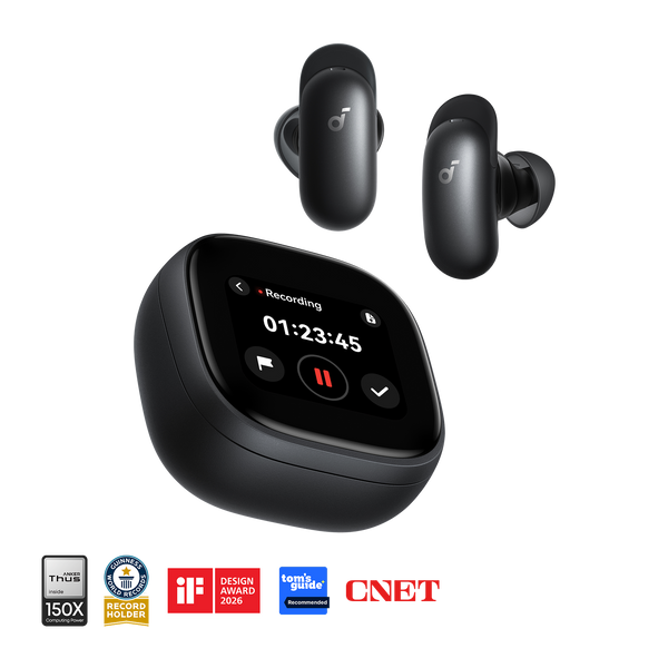 soundcore Liberty 5 Pro Max ANC Earbuds, Midnight Black - official product image