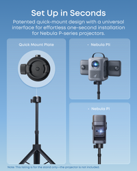 Nebula Quick-Mount Projector Stand, Black - official product image