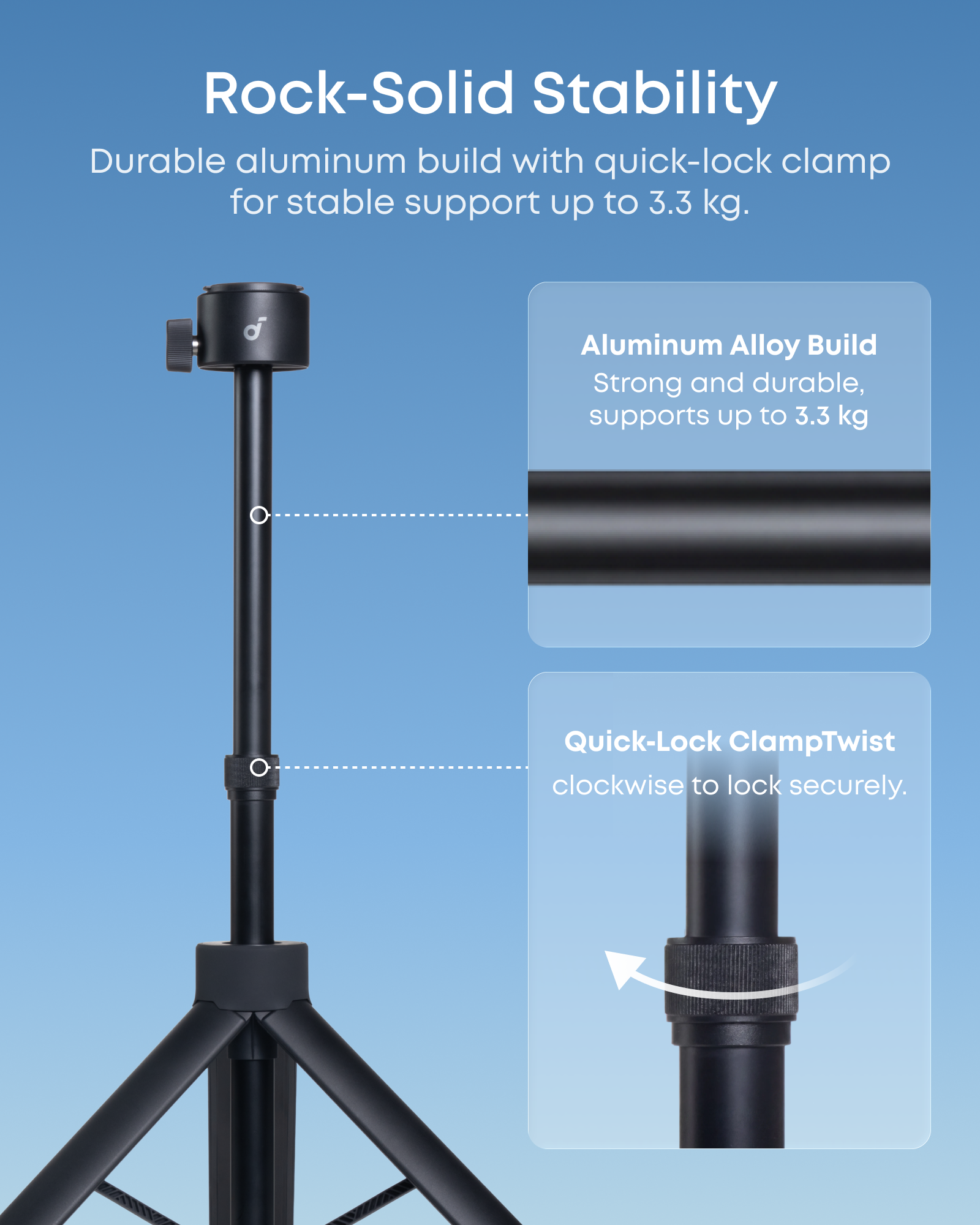 Nebula Quick-Mount Projector Stand, Black - official product image