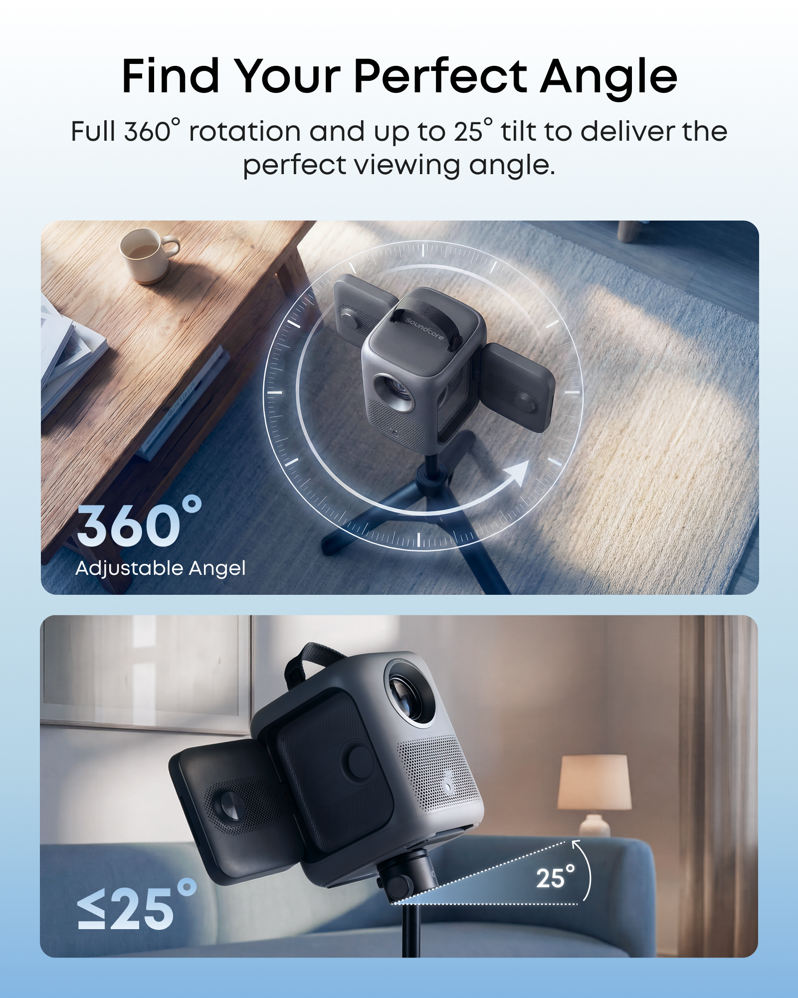 Nebula Quick-Mount Projector Stand, Black - official product image