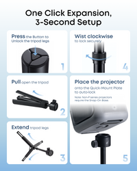 Nebula Quick-Mount Projector Stand, Black - official product image