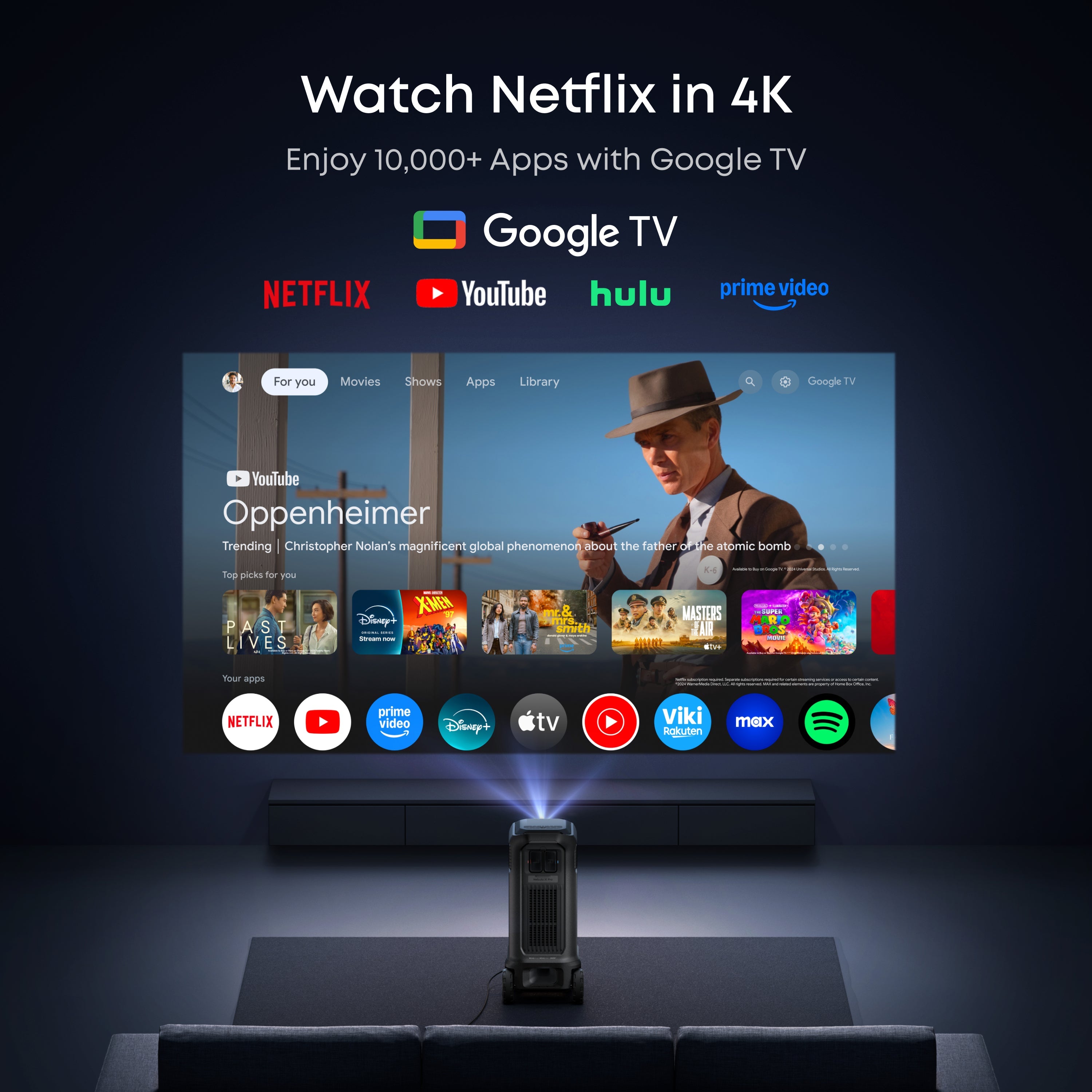 Nebula X1 Pro Projector, Black/Grey - official product image