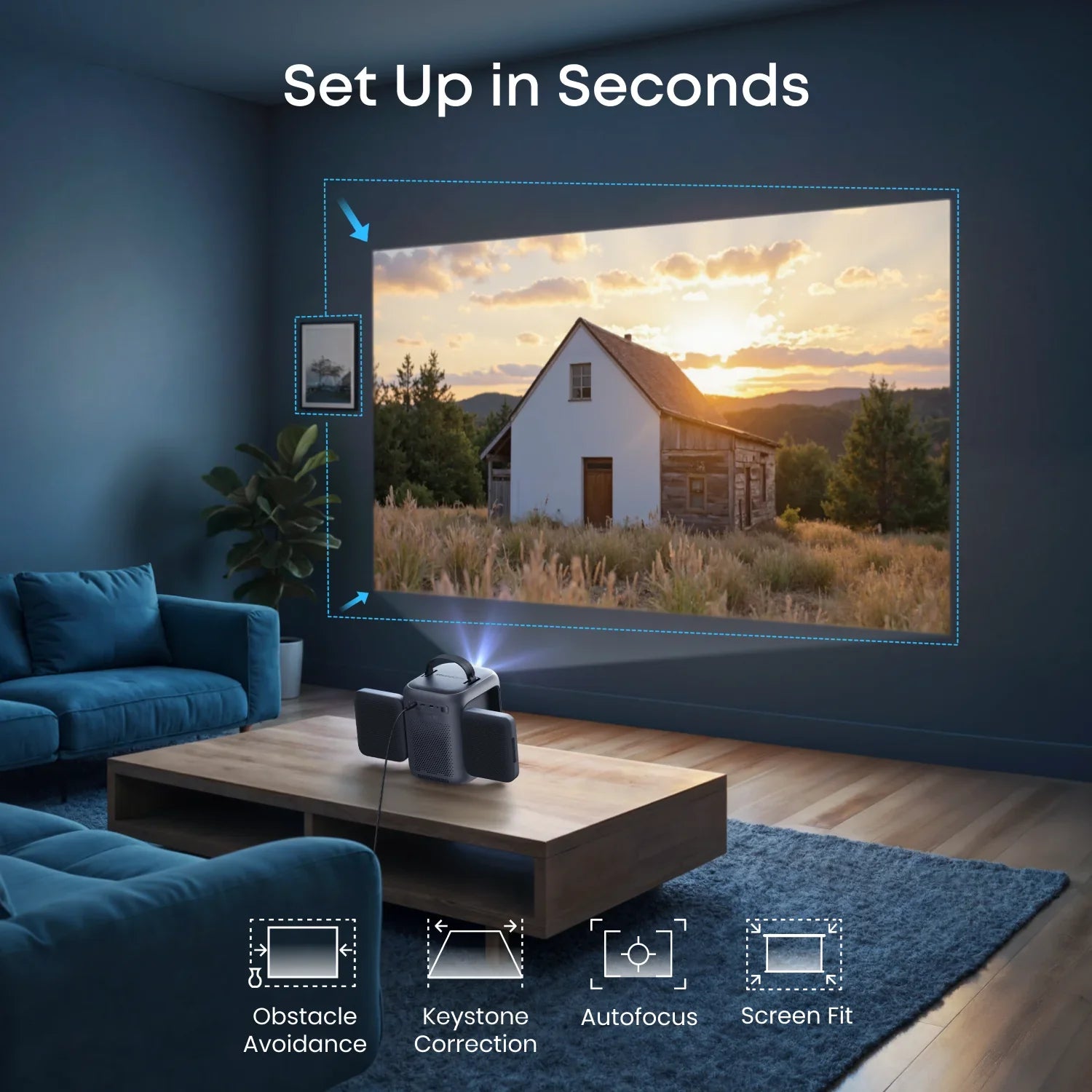 Nebula P1i Smart Projector, Black - official product image
