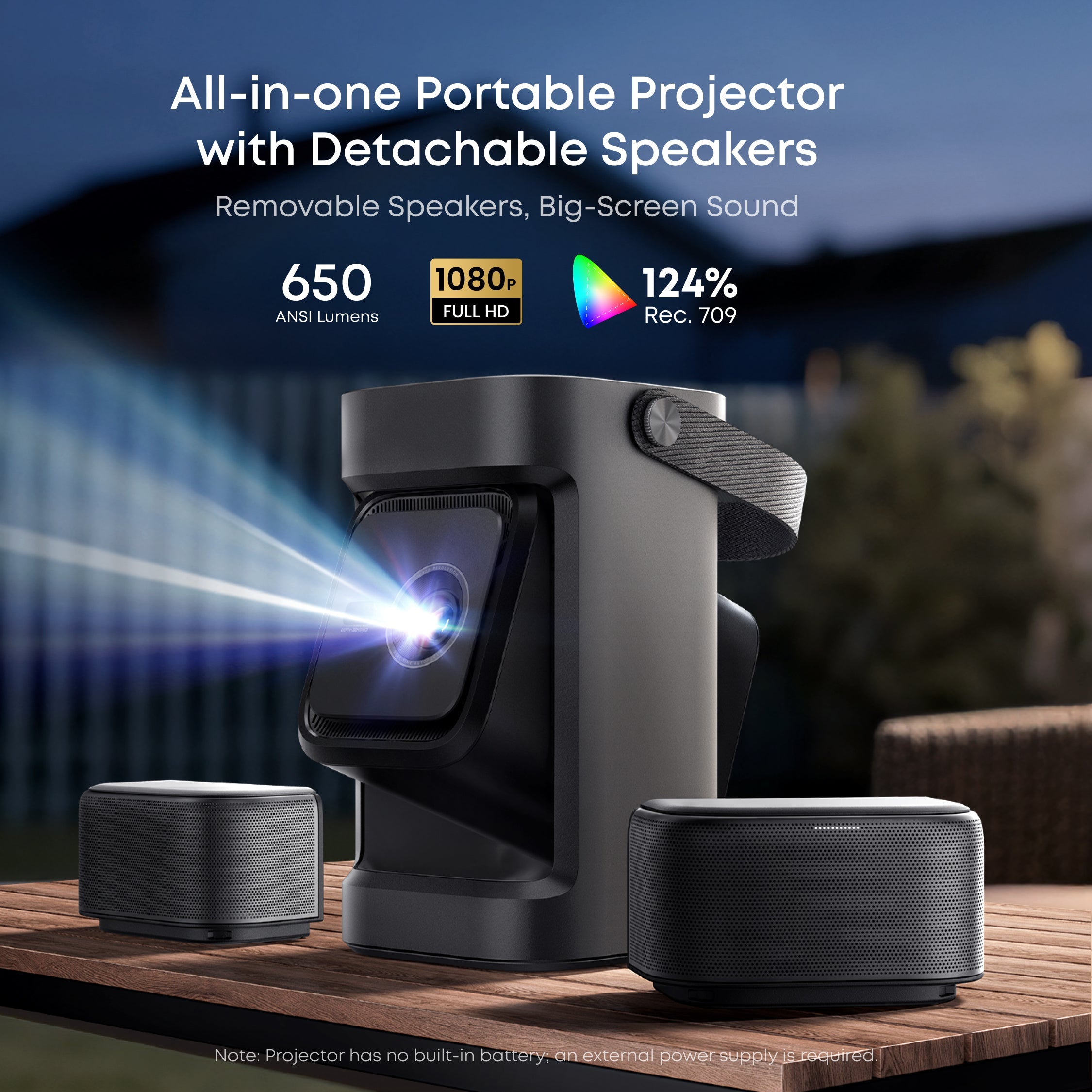 Nebula P1 Portable Projector, Black - official product image