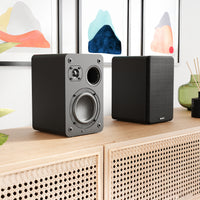 Majority D70X Passive Bookshelf Speakers, Black - official product image