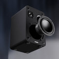 Majority D70X Passive Bookshelf Speakers, Black - official product image