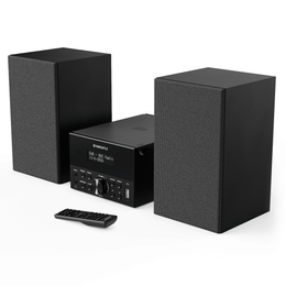 Oakcastle DAB150 DAB/FM Radio Hi-Fi System, Black | DAB150