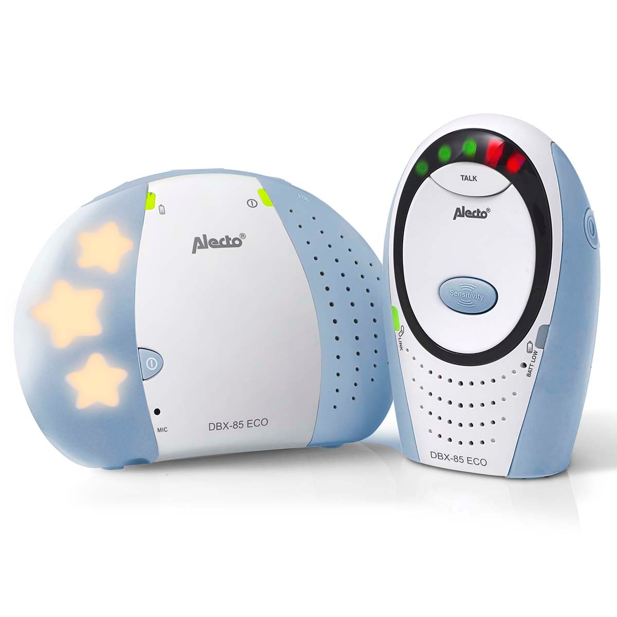 Alecto DBX-85 ECO White/Blue audio baby monitor product image 3