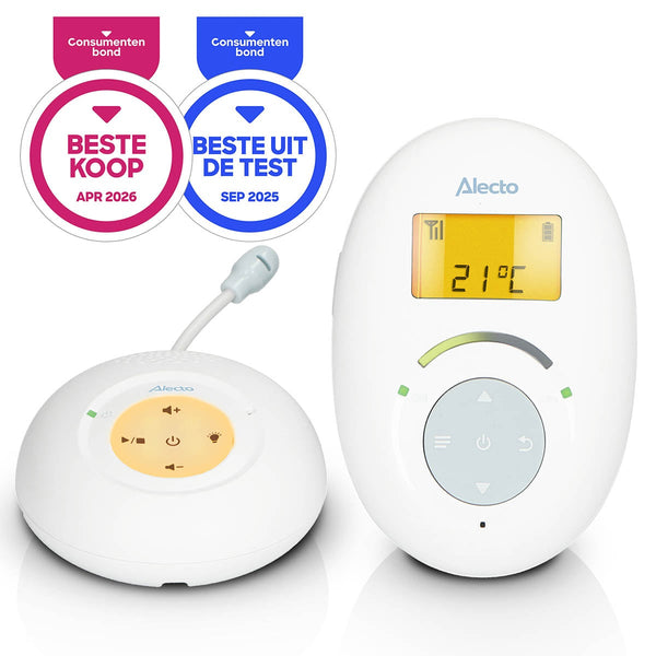 Alecto DBX120 White/Blue audio baby monitor product image 1