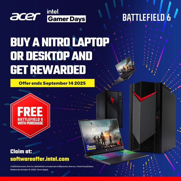 Acer Nitro 20 gaming desktop PC in Black