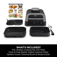Ninja 6-in-1 MAX Grill & Air Fryer 3.8L Grey/Silver product image
