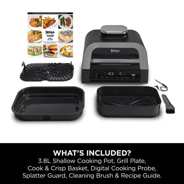 Ninja 6-in-1 MAX Grill & Air Fryer 3.8L Grey/Silver product image