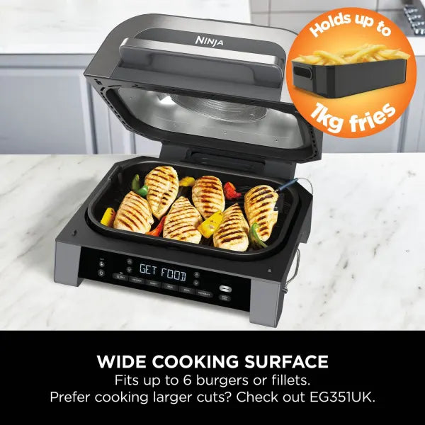 Ninja 6-in-1 MAX Grill & Air Fryer 3.8L Grey/Silver product image