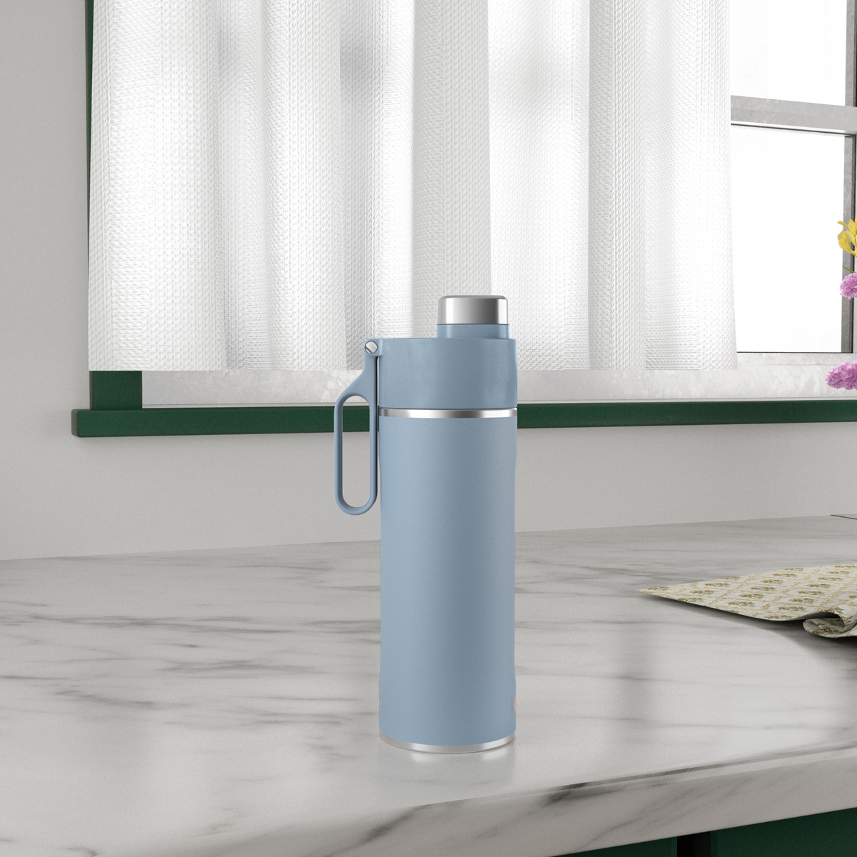 Ninja Thirsti Insulated Travel Bottle 530ml Blue product image