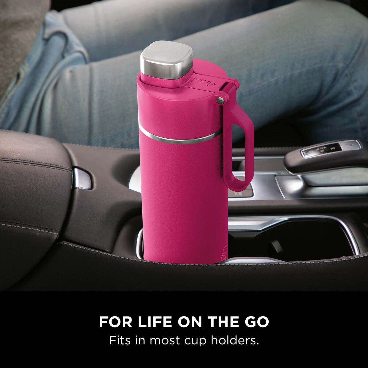 Ninja Thirsti Insulated Travel Bottle 530ml Pink product image